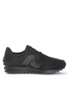 New Balance Childrens 327, Black, Size 12 Younger