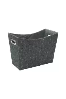 Shadow Fabric Magazine Holder Storage Basket