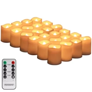 LED Candles Real Wax 24Pcs incl. Remote