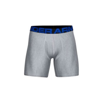 Under Armour Tech 6" Boxerjock 2pk - Academy/Mod Gray - L