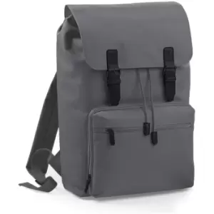 Bagbase Heritage Laptop Backpack Bag (Up To 17" Laptop) (One Size) (Graphite Grey/Black) - Graphite Grey/Black