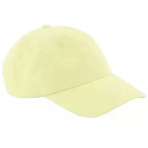 Beechfield Unisex Low Profile 6 Panel Dad Cap (One Size) (Pastel Lemon)