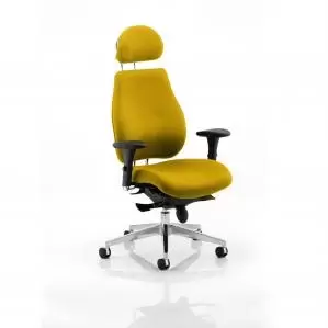 Chiro Plus Headrest Bespoke Colour Yellow KCUP0197