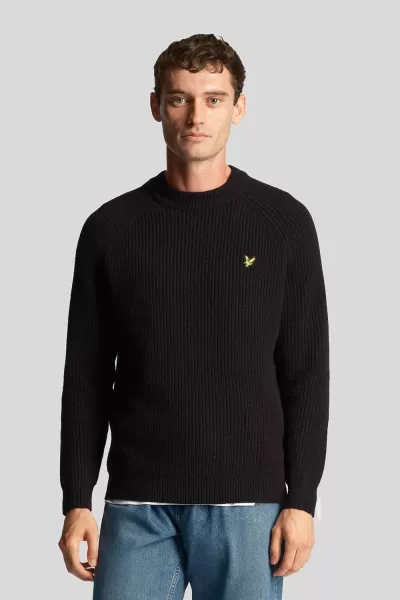 Shaker Stich Jumper Black