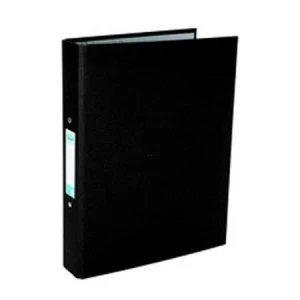 Elba A4 Ring Binder Paper On-Board 2 O-Ring 25mm Black Single