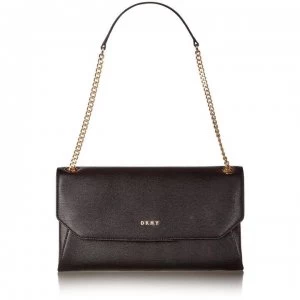 DKNY Sutton Chain Envelope Shoulder Clutch - Black