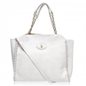 US Polo Assn Benton Large Tote Bag - OFF-WHITE 802