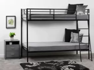 Seconique Brandon 3' Bunk Bed - Black