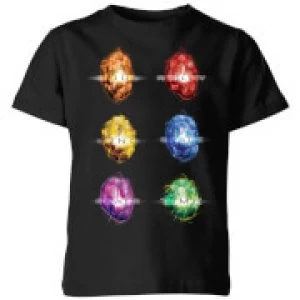 Avengers Infinity Stones Kids T-Shirt - Black - 3-4 Years