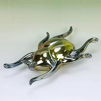 Objets d'Art Handmade Glass Figurine - Beetle