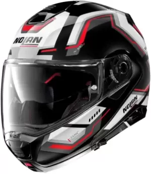 Nolan N100-5 Upwind N-Com Helmet, black-white-red, Size XL, black-white-red, Size XL