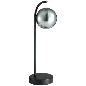 Spring Contemporary Globe Table Lamp Black, Glass