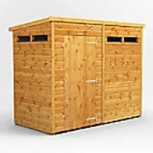 Power Garden Shed 84PPSS Golden Brown 8x4