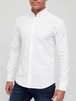 Hugo Boss Mabsoot Oxford Shirt White Size XL Men