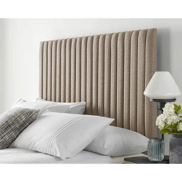 Aspire Catherine Lansfield Soho Collection Headboard, Natural - Headboard Size Small Double 4ft 5057632028310