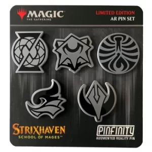 PMTGSTXSET Magic the Gathering Strixhaven Emblem Augmented Reality Pin Set