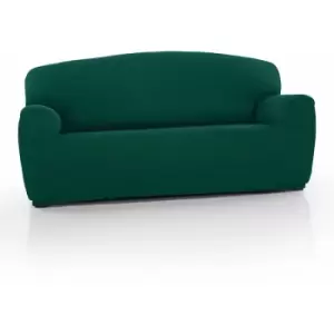 Three Seater 'Iris' Sofa Cover Elasticated Slipcover Protector, Green - Green - Green - Homescapes