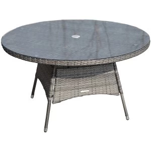 Charles Bentley Milano Rattan 6-Seater Dining Table