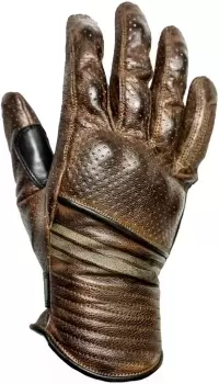 Helstons Corporate perforated Summer Motorcycle Gloves, brown, Size XL, brown, Size XL