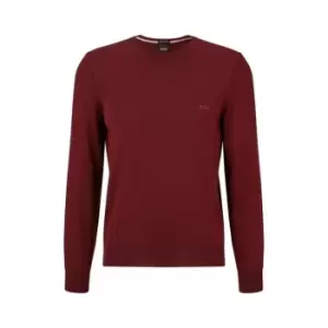 Boss Botto Crew Knit Jumper - Red