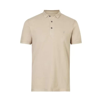 AllSaints Reform Polo Top - Beige