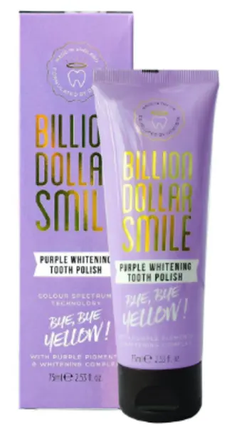 Billion Dollar Smile Purple Whitening Tooth Polish 75ml