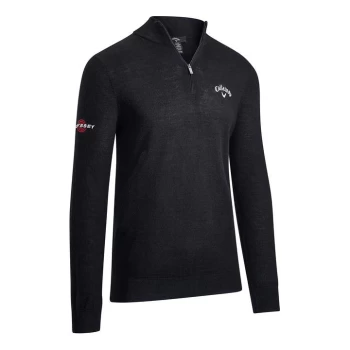 Callaway Zip Sweater Mens - Black Ink