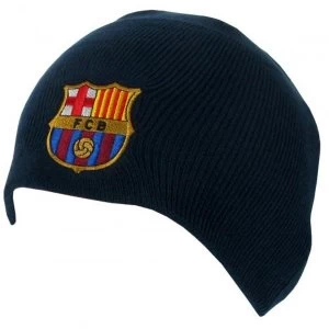 FC Barcelona Navy Knitted Hat