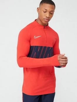 Nike Academy Drill Top - Navy/Red Size 2XL, Men