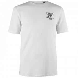 Fresh Ego Kid Mens Waffle T-Shirt - Cream