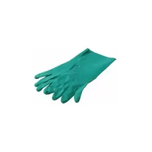 Loops - Nitrile Gauntlet Gloves One Size Great Grip Solvent & Puncture Resistant