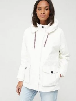 Tommy Hilfiger Nova Utility Parka Coat - Ivory