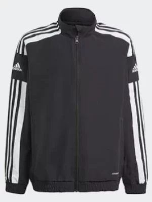 Boys, adidas Squadra 21 Presentation Track Top, Black/White, Size 11-12 Years