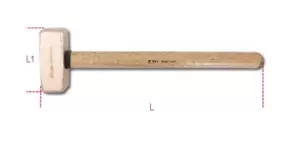 Beta Tools 1380 BA1500 1.5kg Spark-Proof Lump Hammer Wood Shaft 013800815