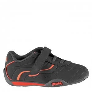 Lonsdale Camden Infants Trainers - Charcoal/Orange