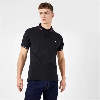 Jack Wills Tipped Polo - Black