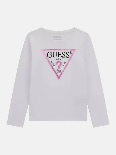 Guess Kids Triangle Logo T-Shirt 14390056 White