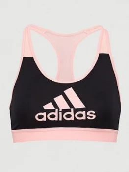 adidas Dont Rest Bra, Black/Pink, Size L, Women