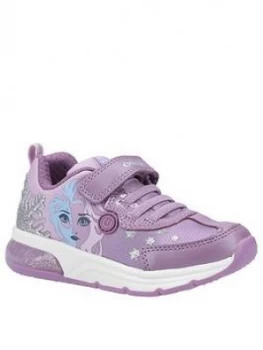 Geox Girls Frozen Spaceclub Trainer, Lilac, Size 2.5 Older