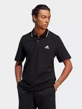 adidas Sportswear Sportswear Essentials Piqu&eacute; Small Logo Polo Shirt, Black Size M Men