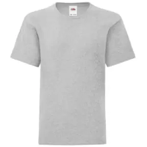 Fruit Of The Loom Childrens/Kids Iconic T-Shirt (3-4 Years) (Heather Grey)