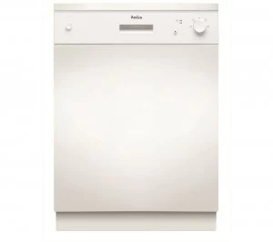 Amica ZZV634W Semi Integrated Dishwasher