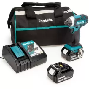 Makita Makita DTD152 18V LXT Impact Driver, Toolbag, Charger (2 x 5.0Ah Batteries) 00051