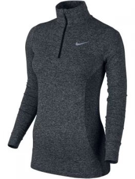 Nike Golf Dri Fit Knit Half Zip Golf Top Black