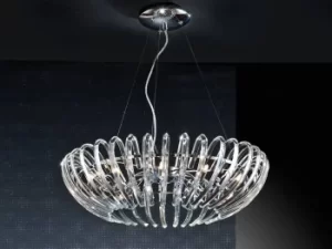 Ariadna 12 Light Crystal Ceiling Pendant Chrome, G9