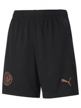 Puma Youth Manchester City Away Shorts, Black, Size 9-10 Years