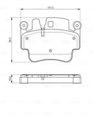 Bosch 0986494281 BP1310 Brake Pad Set Disc Brake Front Axle