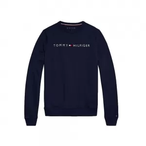 Tommy Hilfiger Crew Neck Long Sleeve Lounge Top - Navy Blazer