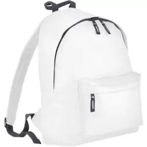 Bagbase Junior Fashion Backpack / Rucksack (14 Litres) (One Size) (White/Graphite) - White/Graphite