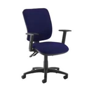 Dams MTO Senza High Back Operator Chair with Adjustable Arms - Slip Grey